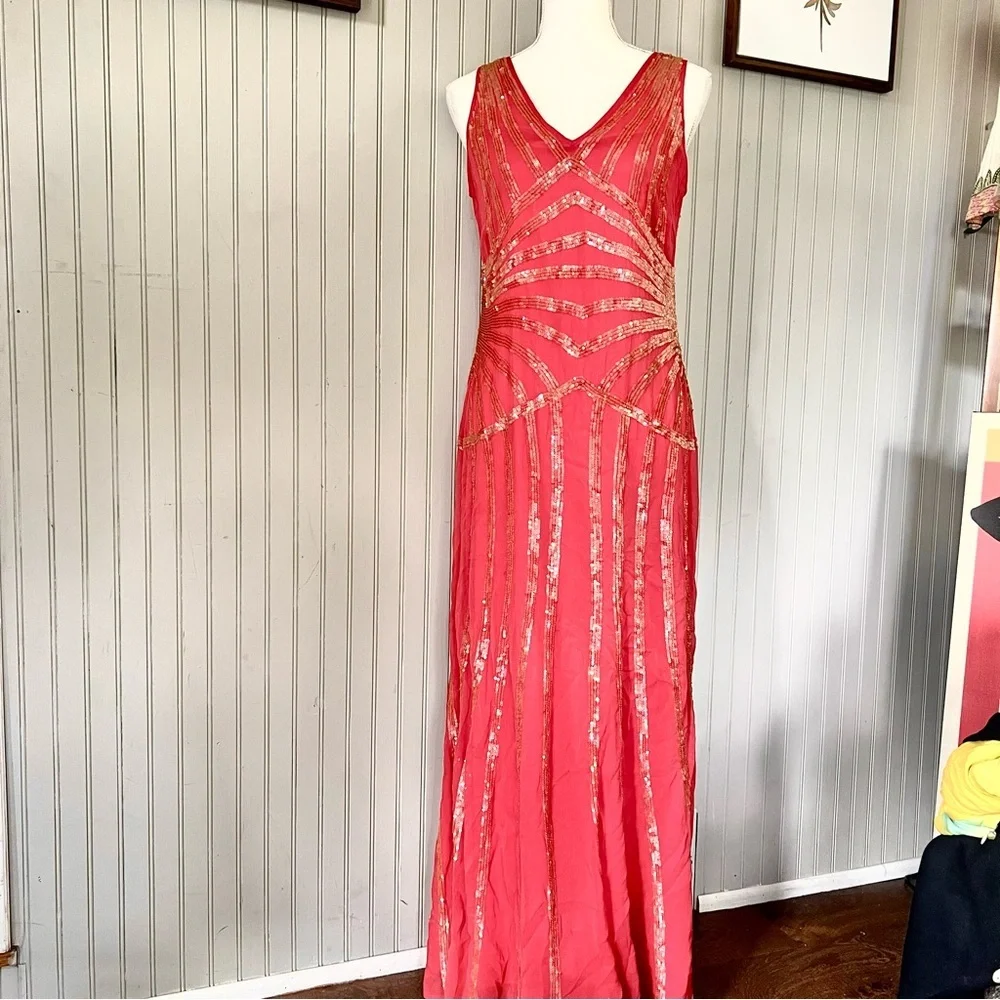 nicole by nicole miller maxi dress Casual By In Multi-colored, Size: M Crisscross back Nicole Miller Printed Palma Satin These are some